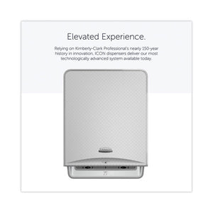 Icon Automatic Roll Towel Dispenser, 20.12 X 16.37 X 13.5, Silver Mosaic