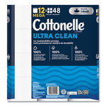 Load image into Gallery viewer, Ultra Cleancare Toilet Paper, Strong Tissue, Mega Rolls, Septic Safe, 1-ply, White, 284/roll, 12 Rolls/pack, 48 Rolls/carton
