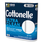 Load image into Gallery viewer, Ultra Cleancare Toilet Paper, Strong Tissue, Mega Rolls, Septic Safe, 1-ply, White, 284/roll, 12 Rolls/pack, 48 Rolls/carton
