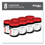 Load image into Gallery viewer, Power Clean Proscrub Pre-saturated Wipes, 12 X 9.5, Citrus Scent, Green/white, 50/canister, 8 Canisters/carton
