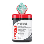 Load image into Gallery viewer, Power Clean Proscrub Pre-saturated Wipes, 12 X 9.5, Citrus Scent, Green/white, 50/canister, 8 Canisters/carton
