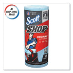 Load image into Gallery viewer, Shop Towels, Standard Roll, 1-ply, 9.4 X 11, Blue, 55/roll, 30 Rolls/carton
