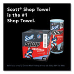 Load image into Gallery viewer, Shop Towels, Standard Roll, 1-ply, 9.4 X 11, Blue, 55/roll, 12 Rolls/carton
