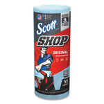 Load image into Gallery viewer, Shop Towels, Standard Roll, 1-ply, 9.4 X 11, Blue, 55/roll, 12 Rolls/carton
