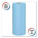 Load image into Gallery viewer, Shop Towels, Standard Roll, 1-ply, 9.4 X 11, Blue, 55/roll, 12 Rolls/carton
