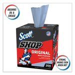 Load image into Gallery viewer, Shop Towels, Pop-up Box, 1-ply, 9 X 12, Blue, 200/box, 8 Boxes/carton
