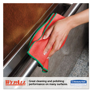 Microfiber Cloths, Reusable, 15.75 X 15.75, Red, 6/pack, 4 Packs/carton
