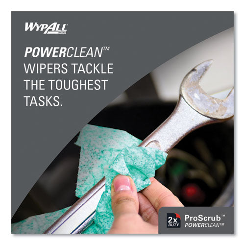 Power Clean Proscrub Pre-saturated Wipes, 12 X 9.5, Citrus Scent, Green, 75/pack, 6 Packs/carton