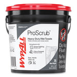 Load image into Gallery viewer, Power Clean Proscrub Pre-saturated Wipes, 9.5 X 12, Citrus Scent, Green, 75/bucket, 6 Buckets/carton
