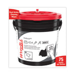 Load image into Gallery viewer, Power Clean Proscrub Pre-saturated Wipes, Cloth, 9.5 X 12, Citrus Scent, Green, 75/bucket
