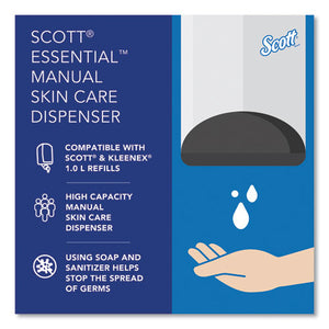 Essential Manual Skin Care Dispenser, 1,000 Ml, 5 X 5.25 X 8.38, White