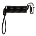 Load image into Gallery viewer, Slim Portable Combination Lock For Standard Slot, 6 Ft Carbon Steel Cable, Black/silver
