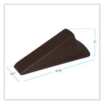 Load image into Gallery viewer, Giant Foot Doorstop, No-slip Rubber Wedge, 3.5w X 6.75d X 2h, Brown
