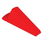 Load image into Gallery viewer, Giant Foot Doorstop, No-slip Rubber Wedge, 3.5w X 6.75d X 2h, Safety Orange
