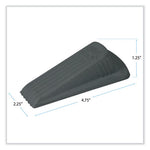 Load image into Gallery viewer, Big Foot Doorstop, No Slip Rubber Wedge, 2.25w X 4.75d X 1.25h, Gray, 2/pack
