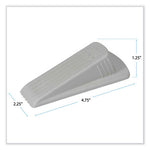 Load image into Gallery viewer, Big Foot Doorstop, No Slip Rubber Wedge, 2.25w X 4.75d X 1.25h, Beige, 2/pack

