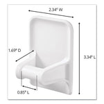Load image into Gallery viewer, Spray Bottle Holder, 2.34w X 1.69d X 3.34h, White, 2 Hangers/4 Strips/pack
