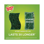 Load image into Gallery viewer, Heavy-duty Scrub Sponge, 4.5 X 2.7, 0.6&quot; Thick, Yellow/green, 6/pack
