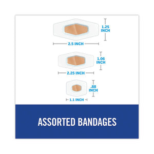 Waterproof, Clear Bandages, Assorted Sizes, 50/box