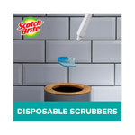 Load image into Gallery viewer, Toilet Scrubber Starter Kit, 1 Handle And 5 Scrubbers, White/blue
