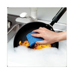 Load image into Gallery viewer, Non-scratch Multi-purpose Scrub Sponge, 4.4 X 2.6, 0.8&quot; Thick, Blue, 3/pack
