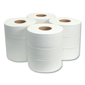 Jumbo Bath Tissue, Septic Safe, 2-ply, White, 3.3" X 1,000 Ft, 12/carton