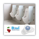 Load image into Gallery viewer, Urinal Screen With Non-para Deodorizer Block, Cherry Scent, White/blue, 12/carton
