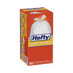 Load image into Gallery viewer, Easy Flaps Trash Bags, 13 Gal, 0.8 Mil, 23.75&quot; X 28&quot;, White, 80/box
