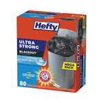 Load image into Gallery viewer, Ultra Strong Blackout Tall-kitchen Drawstring Bags, 13 Gal, 0.9 Mil, 23.75&quot; X 24.88&quot;, Black, 80/box
