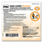 Load image into Gallery viewer, Sani-cloth Bleach Germicidal Disposable Wipe Refill, 1-ply, 7.5 X 15, Unscented, White, 160/bag, 2 Bags/carton
