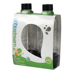 Load image into Gallery viewer, Carbonating Bottle Twin Pack, Plastic, 33 Oz, Clear/black
