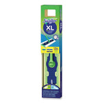Load image into Gallery viewer, Sweeper Mop, 16.5 X 9 White Cloth Head, 46&quot; Green/silver Aluminum/plastic Handle
