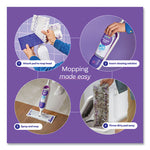 Load image into Gallery viewer, Powermop Starter Kit, 15.4 X 5.3 White/purple Cloth Head, 26&quot; Silver Aluminum Handle
