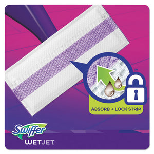 Wetjet System Refill Cloths, 11.3" X 5.4", White, 24/box, 4/carton