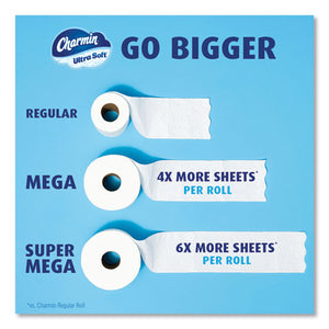 Ultra Soft Bathroom Tissue, Mega Roll, Septic Safe, 2-ply, White, 224 Sheets/roll, 18 Rolls/carton