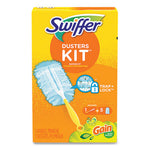 Load image into Gallery viewer, Dusters Starter Kit, Dust Lock Fiber, 6&quot; Handle, Blue/yellow, Gain Scent
