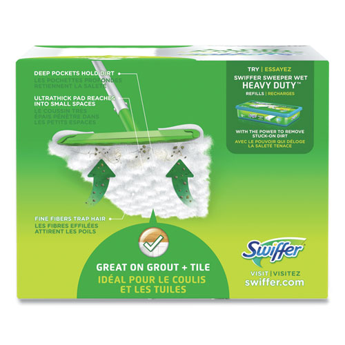 Heavy-duty Dry Refill Cloths, 10.3 X 7.8, White, 20/pack, 4 Packs/carton