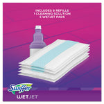 Load image into Gallery viewer, Wetjet Mop, 11 X 5 White Cloth Head, 46&quot; Purple/silver Aluminum/plastic Handle, 2/carton
