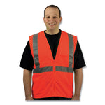 Load image into Gallery viewer, Ansi Class 2 Two-pocket Zipper Mesh Safety Vest, Polyester Mesh, 2x-large, Orange
