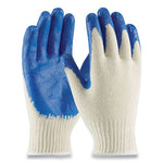 Load image into Gallery viewer, Seamless Knit Cotton/polyester Gloves, Regular Grade, Large, Natural/blue, 12 Pairs
