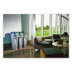 Load image into Gallery viewer, Slim Jim Recycling Station Kit, 3-stream Landfill/mixed Recycling, 69 Gal, Plastic, Blue/gray/green

