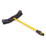 Load image into Gallery viewer, Maximizer Push-to-center Broom, Poly Bristles, 18 X 58.13, Steel Handle, Yellow/black
