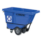 Load image into Gallery viewer, Rotomolded Recycling Tilt Truck, 1 Cu Yd, 1,250 Lb Capacity, Plastic/steel Frame, Blue
