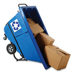 Load image into Gallery viewer, Rotomolded Recycling Tilt Truck, 1 Cu Yd, 1,250 Lb Capacity, Plastic/steel Frame, Blue
