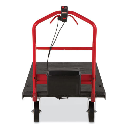 Motorized Kit For 30" X 60" Platform Trucks, Large, Dc Motor, 60 V Lithium-ion Battery, 0.5 Mph To 3 Mph, Black/red