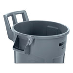 Load image into Gallery viewer, Vented Wheeled Brute Container, 32 Gal, Plastic, Gray
