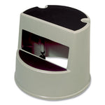Load image into Gallery viewer, Rolling Step Stool, Curved Design, 2-step, Retracting Casters, 350 Lb Capacity, 16&quot; Diameter X 13.5&quot;h, Beige

