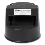 Load image into Gallery viewer, Rolling Step Stool, Curved Design, 2-step, Retracting Casters, 350 Lb Capacity, 16&quot; Diameter X 13.5&quot;h, Black
