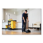 Load image into Gallery viewer, Lobby Pro Upright Dustpan With Wheels, 12.5w X 37h, Polypropylene With Vinyl Coat, Black
