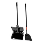Load image into Gallery viewer, Lobby Pro Upright Dustpan, With Cover, 12.5w X 37h, Plastic Pan/metal Handle, Black
